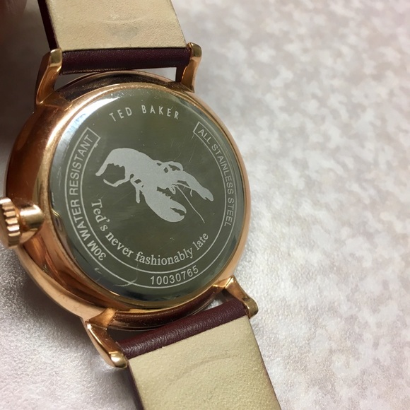 FREE w PURCHASE OF 2 items Ted Baker Leather Watch - Picture 6 of 7